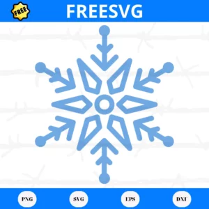 Free Blue Snowflake Svg Files Invert