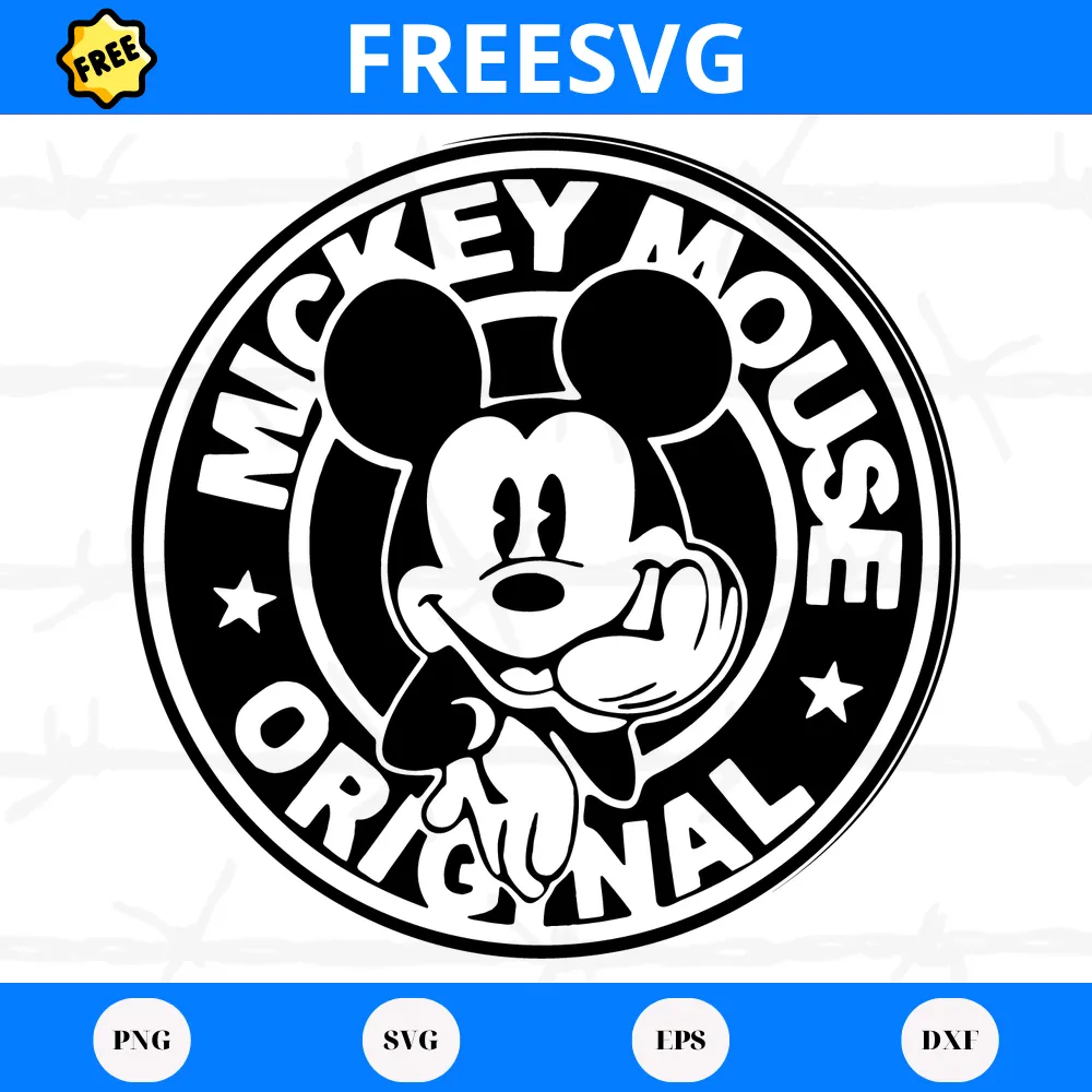 Free Disney Mickey Mouse Coffee Logo, Svg Files For Crafting And Diy Projects