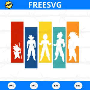 Free Dragon Ball Characters, High-Quality Svg Files