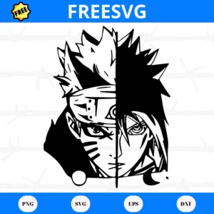 Free Uchiha Sasuke Naruto, Cutting File Svg