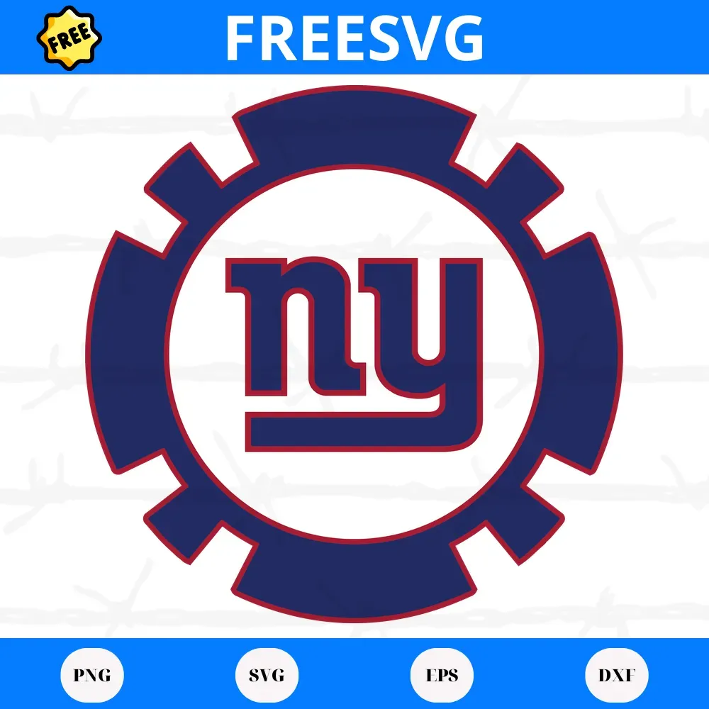Free New York Giants Token Logo, Svg Png Dxf Eps Cricut Silhouette