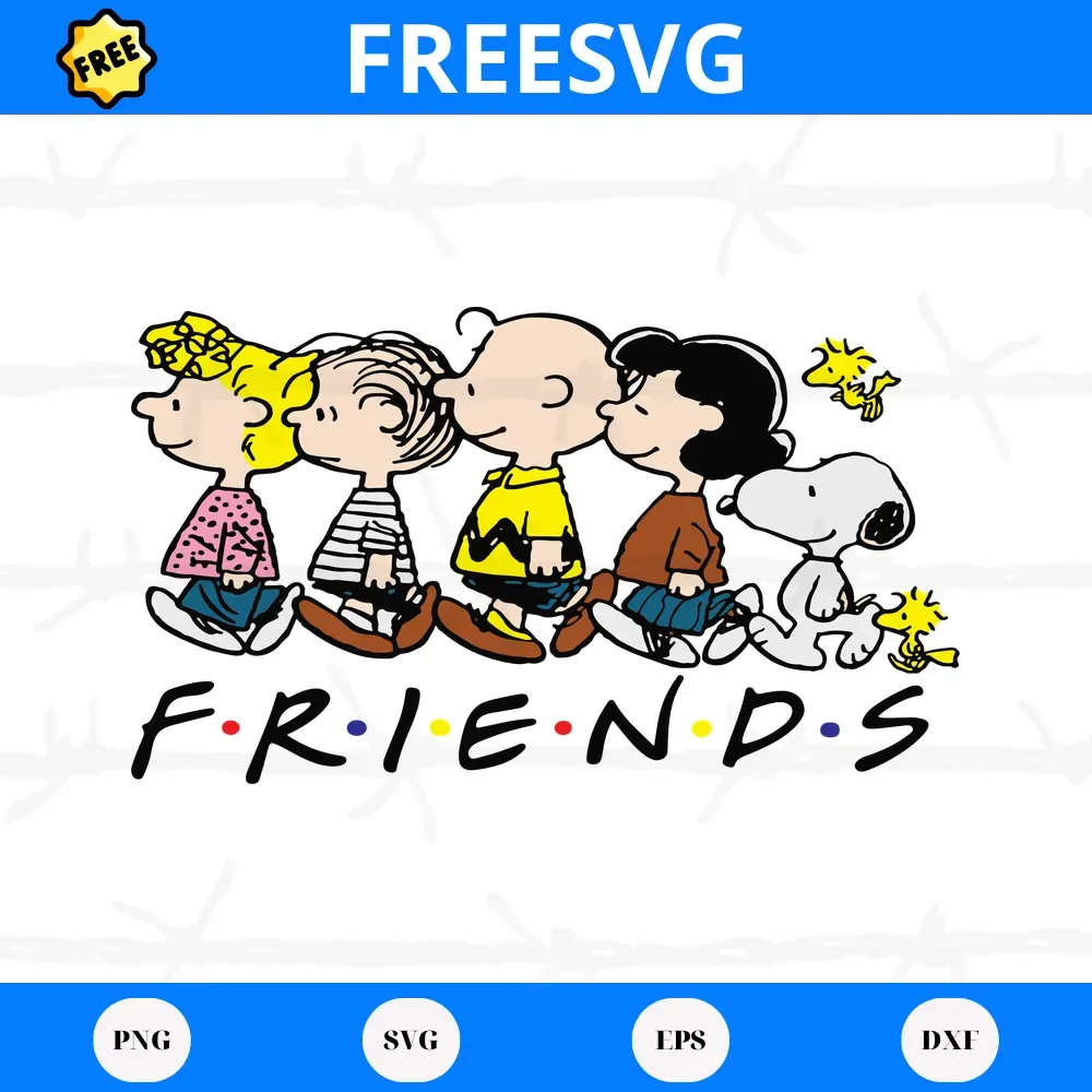 Free Snoopy Friends, Svg Files For Crafting And Diy Projects