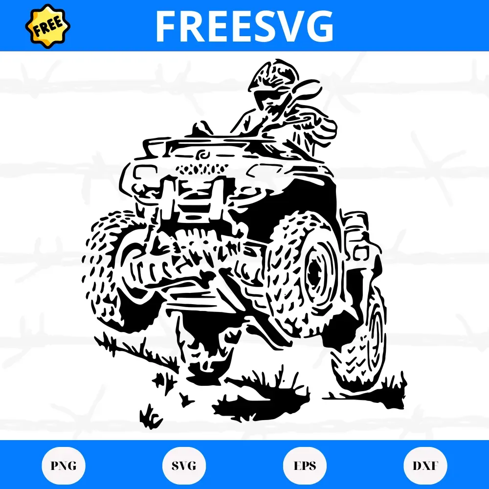 Free Wheeler Strong Man Drive Jeep, Svg File Formats